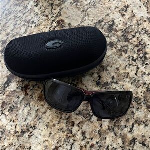 NEW Costa Del Mar Isabela Women’s Polarized Sunglasses 580P Black/Coral 64mm